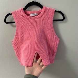 PINK ZARA KNIT TANK